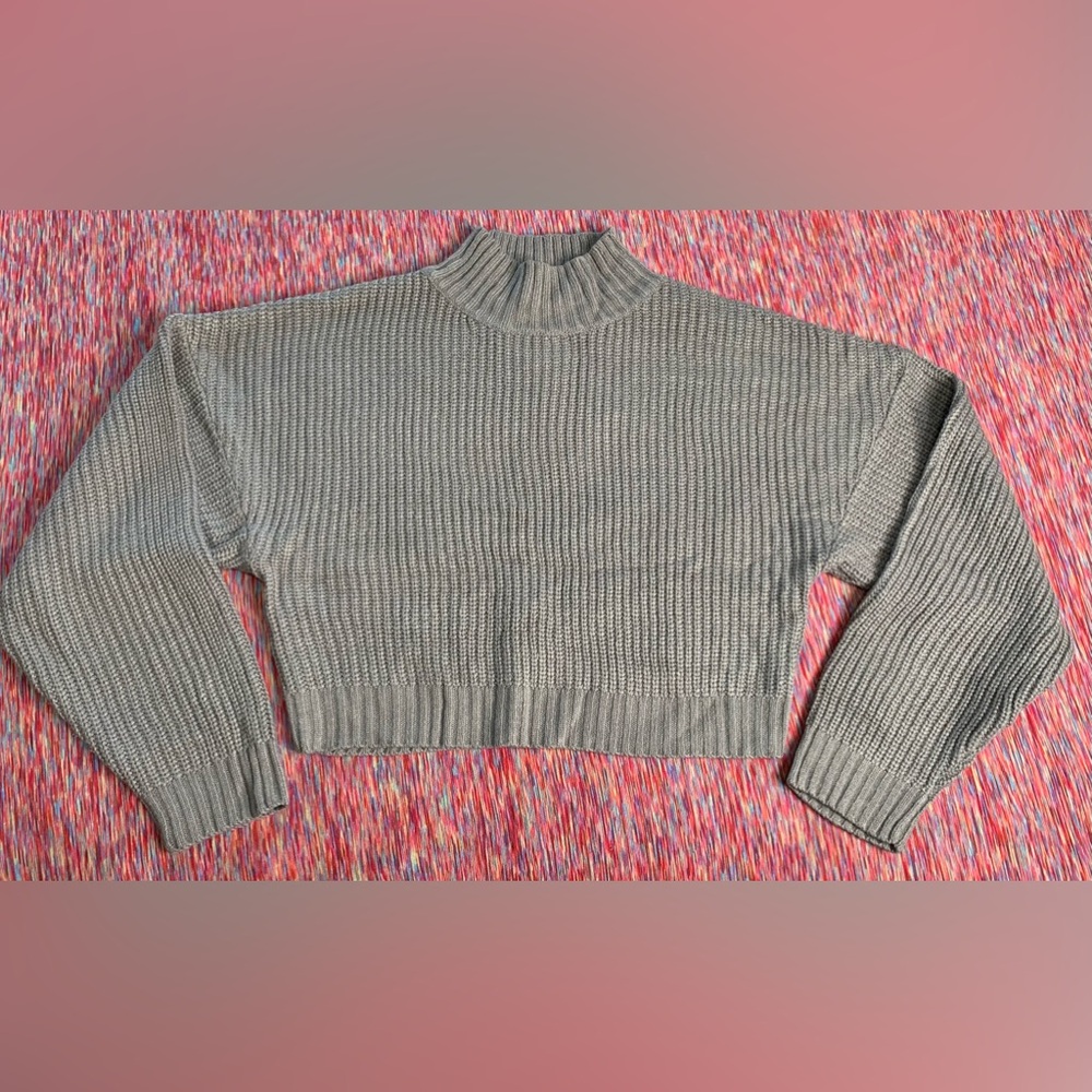 3/$10 ZAFUL Women’s Ribbed Mock Neck Knit Sweater Size Small - Picture 7 of 16